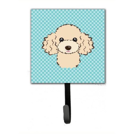 Jensendistributionservices Checkerboard Blue Buff Poodle Leash & Key Holder MI1719773